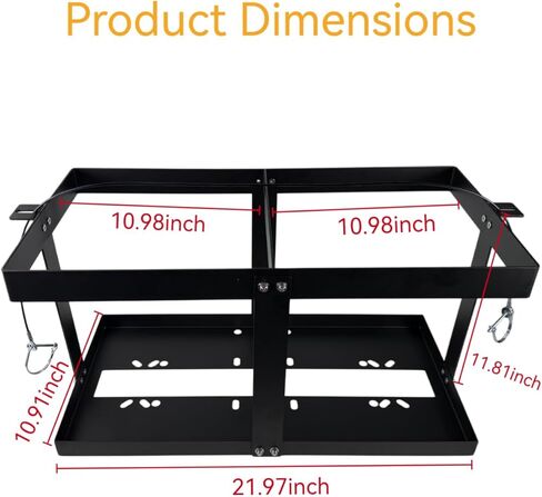 Gas Can 5 Gallon Fuel Container Holder,Fits Two 5 Gallon Gas Can,Compatible With VP Racing Fuel Jug 5.5 Gallon,VP Racing Fuel Jug,Gas Can Holder For Trailer(Holder Only) in Kuwait
