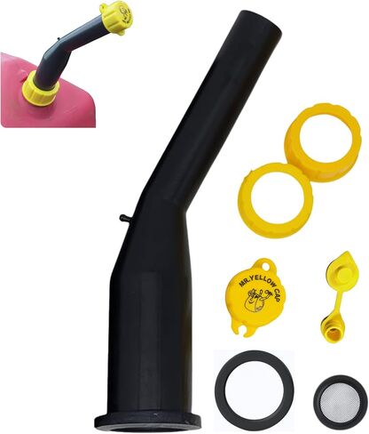 مجموعة استبدال علب الغاز ذات الغطاء الأصفر من Mr Yellow - عبوة واحدة من فوهات علب الغاز ذات زاوية مانعة للتسرب ذات الطراز القديم ومجموعة فتحات التهوية، يمكن استبدال فوهة الوقود الصلبة المتوافقة مع صولجان Midwest Blitz Gott Essence in Kuwait