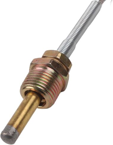 مقياس درجة حرارة الماء الميكانيكية 52 مللي متر 40-120C لسيارة شاحنة قارب مع جهاز استشعار NPT 1/2 12 فولت LED الخلفية الإسكان المعدني الفضي in Kuwait