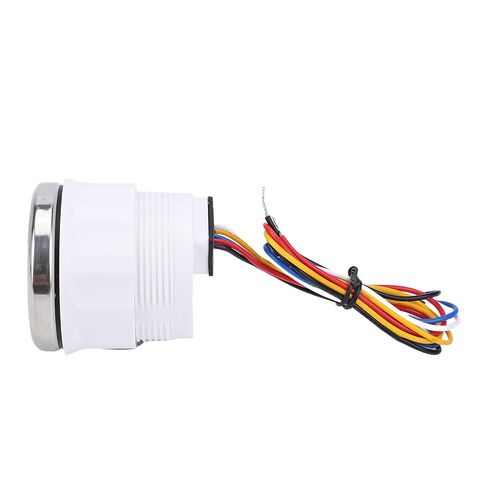 Car Water Temp Voltmeter High Precision 2 in 1 Digital Gauge for Clear Readings Camper Vessels White in Kuwait