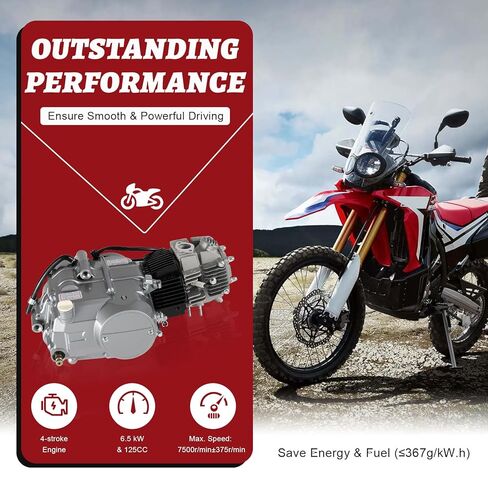 125cc 4 Stroke Engine Motor, CDI Pit Dirt Bike Single Cylinder Manual Clutch Engine Motor Kit Fit for Honda CRF50 CRF70 XR50 XR70 Z50 Spark Plug A7TC Carburetor PZ16J in Kuwait