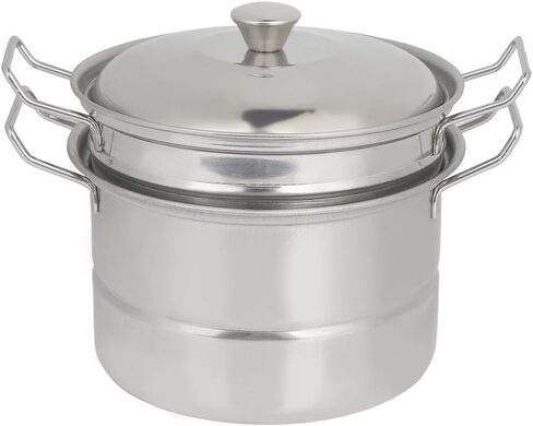 Karlak Mini Stainless Steel Steamer Pot Lightweight Play House Kitchen Toy for Children's Intelligence Development in Kuwait