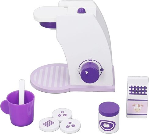 Focket Wooden Toy Mixer, Design Play Kitchen Set, Baking Set with Interactive Rolling Pin Egg Butter for Preschool Toddlers Boys Girls in Kuwait