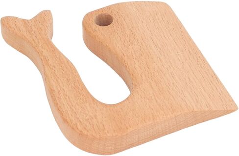 HURRISE Kids Wooden Safe Cooking Vegetable Fruit Cutter Montessori Kitchen Tool for Ages 2-8 - Safe Beech Wood Design, Ergonomic, Ideal for Fruits, Vegetables and Family Fun (Fish Pattern) in Kuwait