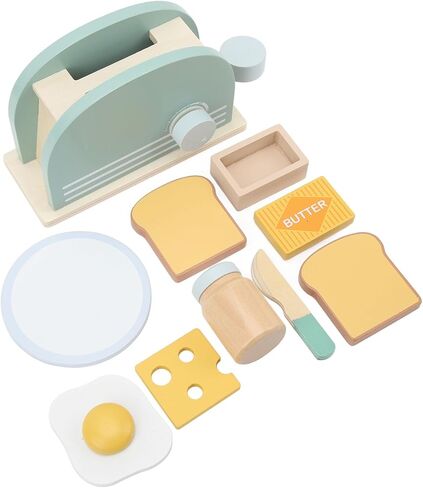 Simulated Bread Machine, Exquisite Wooden Simulation Bread Machine Cooking Toy for Kids Home in Kuwait
