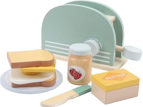 Simulated Bread Machine, Exquisite Wooden Simulation Bread Machine Cooking Toy for Kids Home in Kuwait
