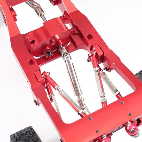 Keeda Rear Axle Leaf Spring Upgrade Four-Link Bracket Kit for 1/12 MN82 MN82S MN82PRO MN82T RC Cars, Upgrade Kit for 1/12 MN82 LC79 RC Cars (Red) in Saudi Arabia