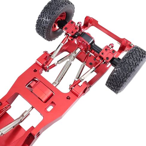Keeda Rear Axle Leaf Spring Upgrade Four-Link Bracket Kit for 1/12 MN82 MN82S MN82PRO MN82T RC Cars, Upgrade Kit for 1/12 MN82 LC79 RC Cars (Red) in Saudi Arabia