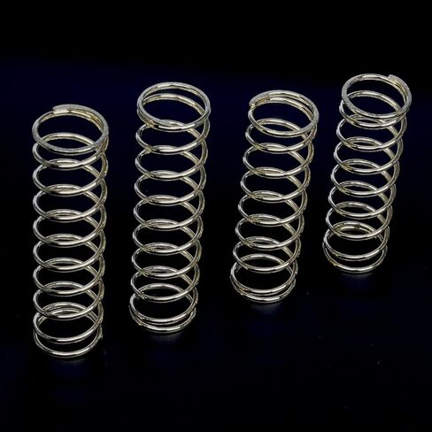 Bearing Steel Shock Spring Upgrade for ARRMA 6S 1/8 Outcast/Kraton/Notorious 1/7 Fireteam/Big Rock,4PCS Wire Diameter Nickel-Plated Surface Spring Rapid Rebound,ARA330507/ARA330508-F80mm/R95mm-Gold in Kuwait