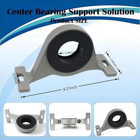 Center Bearing Support Compatible with 2015-Up Dodge Charger Challenger/Chrysler 300 Scat Pack Hellcat 394 RWD & AWD V6 V8, Replaces 3180-31 986-031 52123980AD 53010735AB (Silver) in Saudi Arabia