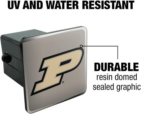 GRAPHICS & MORE Purdue Boilermakers Logo Secondary Tow Trailer Hitch Cover Plug Insert in Saudi Arabia