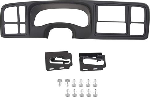 مجموعة غطاء لوحة القيادة ALMULOO Double DIN متوافقة مع 1999-2002 Chevy Silverado Avalanche Tahoe GMC Sierra Yukon استبدال إطار لوحة القيادة وراديو السيارة لـ 15731974 15772850 in Kuwait