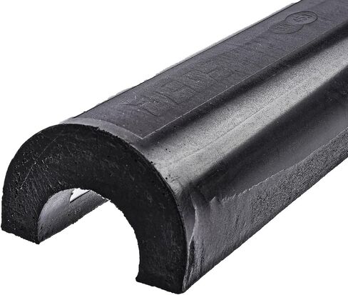 JEGS SFI 45.1 حشوة نصف دائرة | يناسب 1.5 بوصة من خلال 2 بوصة من القضبان الدوارة بقطر | صنع في الولايات المتحدة الأمريكية | أسود | 3 أقدام طويلة | 3 بوصة القطر الخارجي | سمك 7/8 بوصة in Kuwait
