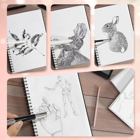 Blending Stump,9Pcs Oil Pastel Blending Tools,Blending Stumps and Sponge Pens Set with Sandpaper Sharpener,Tortillions Paper Art Blenders,Charcoal Sketching Drawing Supplies for Artists Student in Kuwait