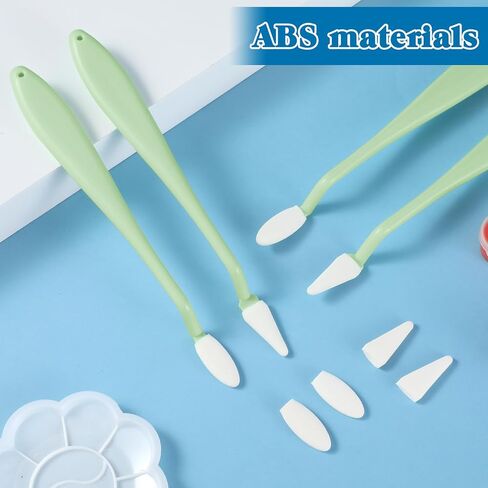 4 Pcs Paper Art Blending Blenders Stumps with 40 Replacement Sponge Wipes, Sketch Trimmer Erase Sponge Wiper with 2 Head Types for Highlighting Shadowing and Correcting Drawing in Kuwait