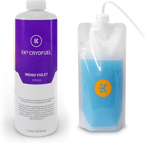 EKWB EK-CryoFuel Premix PC Coolant and EK-Loop Foldable Filling Bottle, 1000mL, Clear in Saudi Arabia