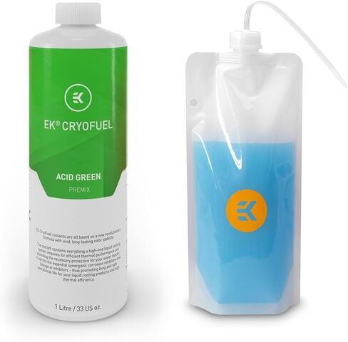 EKWB EK-CryoFuel Premix PC Coolant and EK-Loop Foldable Filling Bottle, 1000mL, Clear in Saudi Arabia