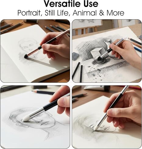 4 Pcs Oil Pastel Blender, Dual-Tip Oil Pastel Blending Tools, Sketch Drawing, Lightening & Highlight in Kuwait