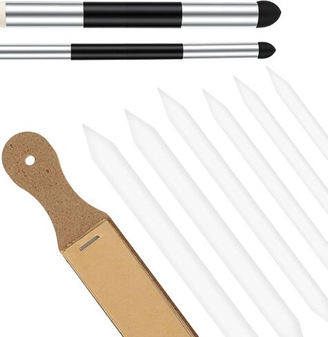 9 Pcs Blending Stump, Charcoal Pencil Sharpener, Washable & Reusable Blending Tools for Drawing, with Sandpaper Pointer (Art Sketch Supplies) in Kuwait