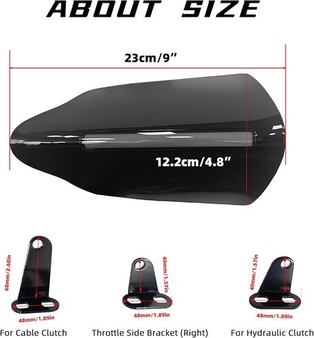 FATECIM Motorcycle Handguards Hand Guards with LED Lights DRL Indicators for Harley 1996-2025 Sportster Dyna Touring Street Road Electra Glide Road King Softail Street Bob Low Rider S Fat Boy (Black) in Saudi Arabia