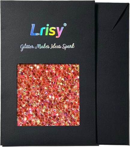 Lrisy Sky Blue نصف شفاف 1/24 بوصة 0.040 بوصة 1 مم جليتر فقاعات ثلاثي الأبعاد للراتنج والحرف اليدوية 57 جم / 2 أونصة - جليتر شفاف قزحي الألوان للفن والمجوهرات والأظافر وديكورات الحفلات والعطلات in Kuwait
