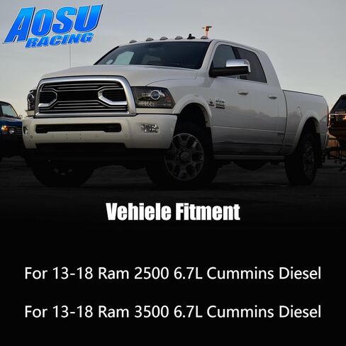 Aluminum Intercooler Pipe Kit & Silicone Boots Compatible with 2013-2018 Dodge Ram 2500 3500 6.7L Cummins, Reduce Turbulence & Maximize Airflow to The Engine in Kuwait