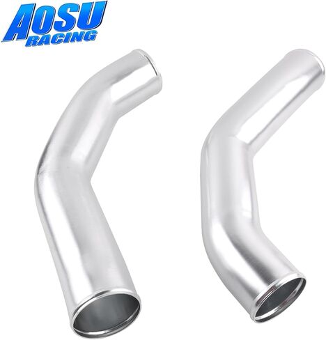 Aluminum Intercooler Pipe Kit & Silicone Boots Compatible with 2013-2018 Dodge Ram 2500 3500 6.7L Cummins, Reduce Turbulence & Maximize Airflow to The Engine in Kuwait