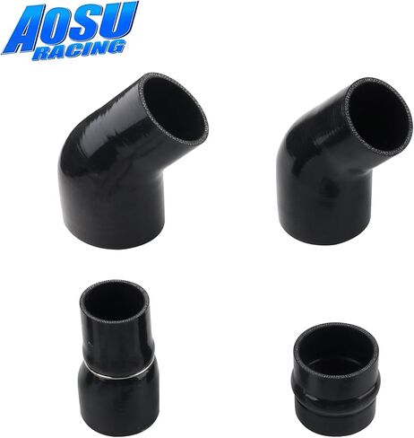 Aluminum Intercooler Pipe Kit & Silicone Boots Compatible with 2013-2018 Dodge Ram 2500 3500 6.7L Cummins, Reduce Turbulence & Maximize Airflow to The Engine in Kuwait