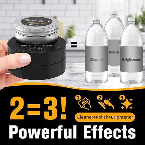 Premium Epoxy Resin Polishing Kit, Polishing Compound for Epoxy Resin -Scratch Removal, Sanding & Polishing for Epoxy, Jewelry, Metal & Stone Countertops, Restore Shin in Kuwait