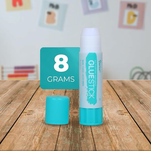 Darice School Glue Sticks, Washable 8 Gram 24 Count All Purpose Glue Stick, Strong Hold, Easy Stick, Quick Drying, Non-Toxic, Back to School Supplies, Scrapbooking for Home in Kuwait