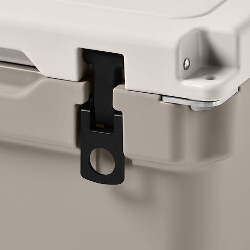 مبرد Retrospec Palisade Rotomolded 45 Qt - صندوق ثلج محمول معزول بالكامل مع فتاحة زجاجات مدمجة، وفتحات ربط لأسفل وسلة بضائع جافة - مبردات للشاطئ الكبير والتخييم والسفر - الكثبان الرملية in Saudi Arabia