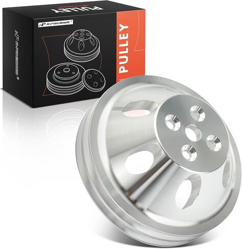 A-Premium 5/8" Double-Groove Short Water Pump SWP Pulley Compatible with 1955-1968 Chevrolet Small Block SBC V8 Gen.I in Kuwait