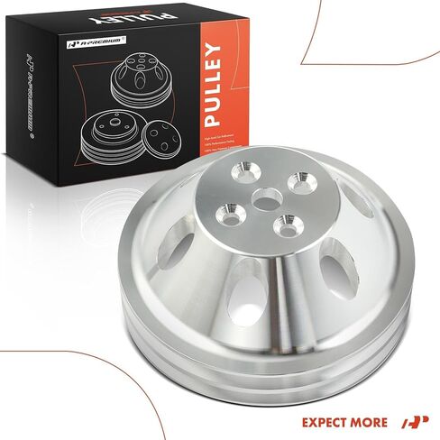 A-Premium 5/8" Double-Groove Short Water Pump SWP Pulley Compatible with 1955-1968 Chevrolet Small Block SBC V8 Gen.I in Kuwait