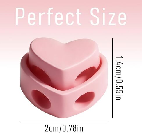 Ordeonrus 40 Pcs Heart Plastic Cord Locks for Drawstrings Colorful Crochet Knitting Needle Stoppers Heart Plastic Cord Locks Double Hole Needle Stitch Holders Knittings Accessories in Kuwait