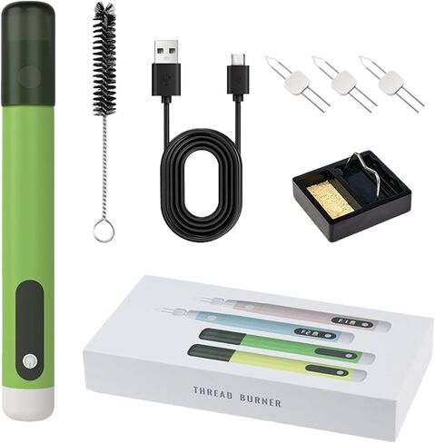 مجموعة أدوات حرق الخيوط القابلة لإعادة الشحن عبر USB أداة حرق الخيوط الرقمية لحرف الجلود والخياطة والنسيج والتوتير لوحة خشبية ختم ساخن ونحت الشمع المنصهر (أزرق) in Kuwait