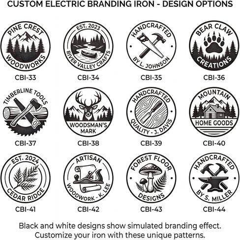 Dinceer Custom Electric Branding Iron for Wood, Leather, Food & DIY - Personalized Logo Stamp with Adjustable Temperature, Fast Heating Brass Tool, Temperature Controlled Metal Stamp Wood Burning Tool in Kuwait