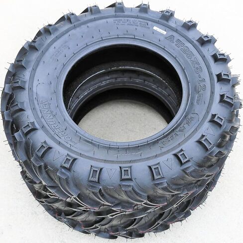 مجموعة من 2 (اثنين) إطارات Forerunner Mars B M/T ATV ​​UTV Mud للطرق الوعرة - 27x11.00-12 27x11-12 27x11x12 56F نطاق تحميل 6 طبقات BSW جدار جانبي أسود in Kuwait