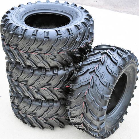 مجموعة من 2 (اثنين) إطارات Forerunner Mars B M/T ATV ​​UTV Mud للطرق الوعرة - 27x11.00-12 27x11-12 27x11x12 56F نطاق تحميل 6 طبقات BSW جدار جانبي أسود in Kuwait