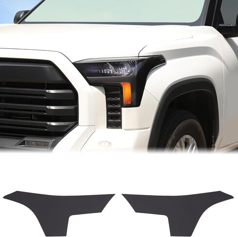 Aunginsy Front Headlight Tint Film Trim Compatible with Toyota Tundra 2022-2025 2026 Accessories, Car Front Head Lamp Panel Precut TPU Decals Decorative Sticker Wrap Overlay Protector Exterior Parts in Saudi Arabia