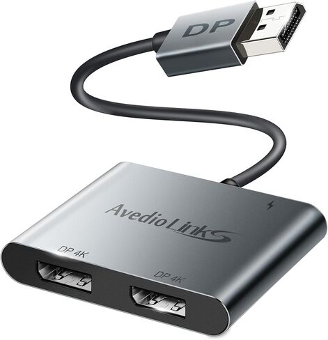 avedio links 4K @ 60 هرتز HDMI Splitter، 2 Way 1 in 2 Out HDMI Splitter مع كابل HDMI 4 أقدام للشاشات المزدوجة، 1x2 HDMI 2.0 مرآة موزع فيديو فقط، يدعم Full HD 1080P 3D HDCP 1.4 (أزرق) in Saudi Arabia