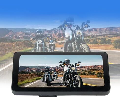 شاشة ملاحة GPS للدراجات النارية مقاس 6.3 بوصة للدراجات البخارية والدراجات البخارية التي تعمل بالبنزين (ليست للكهرباء)، مع CarPlay وAndroid Auto، لمسة IPS قابلة للقراءة في ضوء الشمس، مكالمات بلوتوث مقاومة للماء دون استخدام اليدين in Kuwait
