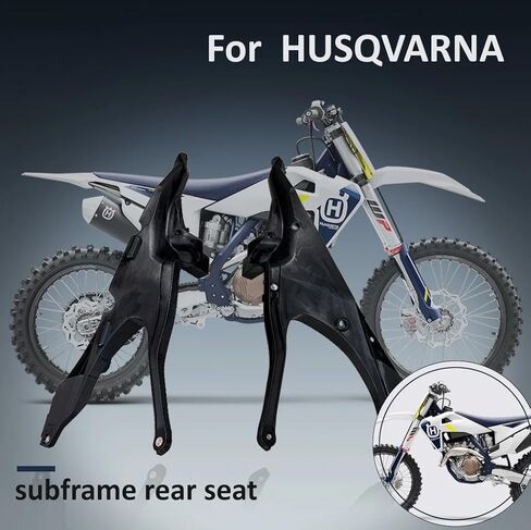 Subframe Rear Seat for Husqvarna Dirt Bike, High-Strength Composite, Lightweight, Left and Right Frame, 2-Piece Set in Kuwait