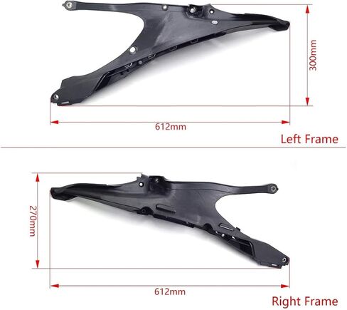 Subframe Rear Seat for Husqvarna Dirt Bike, High-Strength Composite, Lightweight, Left and Right Frame, 2-Piece Set in Kuwait