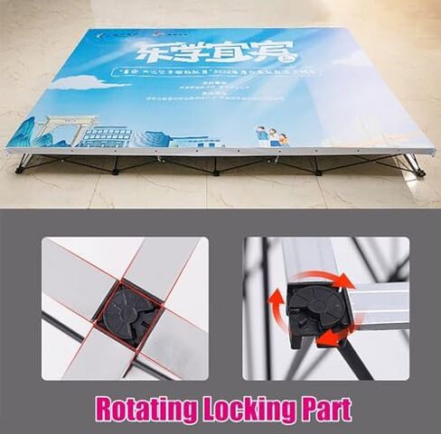 This Collapsible Pop-Up Display Banner Backdrop for Trade Shows, Events & Conferences - Portable Poster Frame Booth (7.5ft H x 12.5ft L) with Zippers in Kuwait
