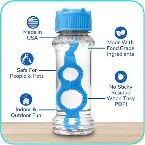 BubbleLick Peanut Butter Flavored Bubbles 4 Pack for Dogs USA Made for Groomers Daycare in Kuwait