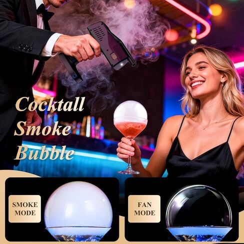 Edible Bubble Solution Refill – 180ml, 1000+ Long-Lasting Bubbles, Non-Toxic, Vegan, Flavorless, for Cocktail Smoke Gun, Bubble Machine, Party, Bar, Child Safe in Kuwait