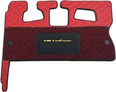 Cab Floor Rubber Mats Excavator Pad Fit for 9055E Pad Red and Black(Red) in Kuwait