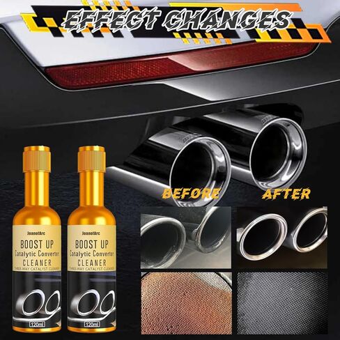 JoanofArc Catalytic Converter Cleaner - 2Pcs Fuel System Treatment to Pass Emissions Test, Restore Engine Performance & Remove Carbon Deposits for Gas/Diesel Cars in Kuwait