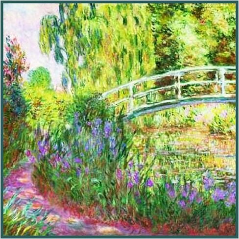 Orenco Originals The Japanese Bridge Claude Monet Counted Cross Stitch Pattern in Kuwait