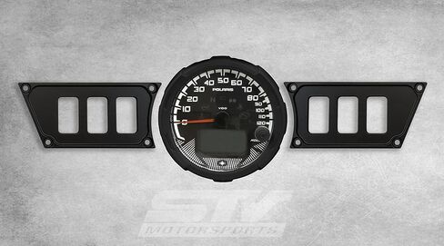 STVMotorsports Custom Aluminum Black Dash Panel for 2015-2018 Polaris RZR XP 900 with 4 Laser Rocker Switches Included in Kuwait